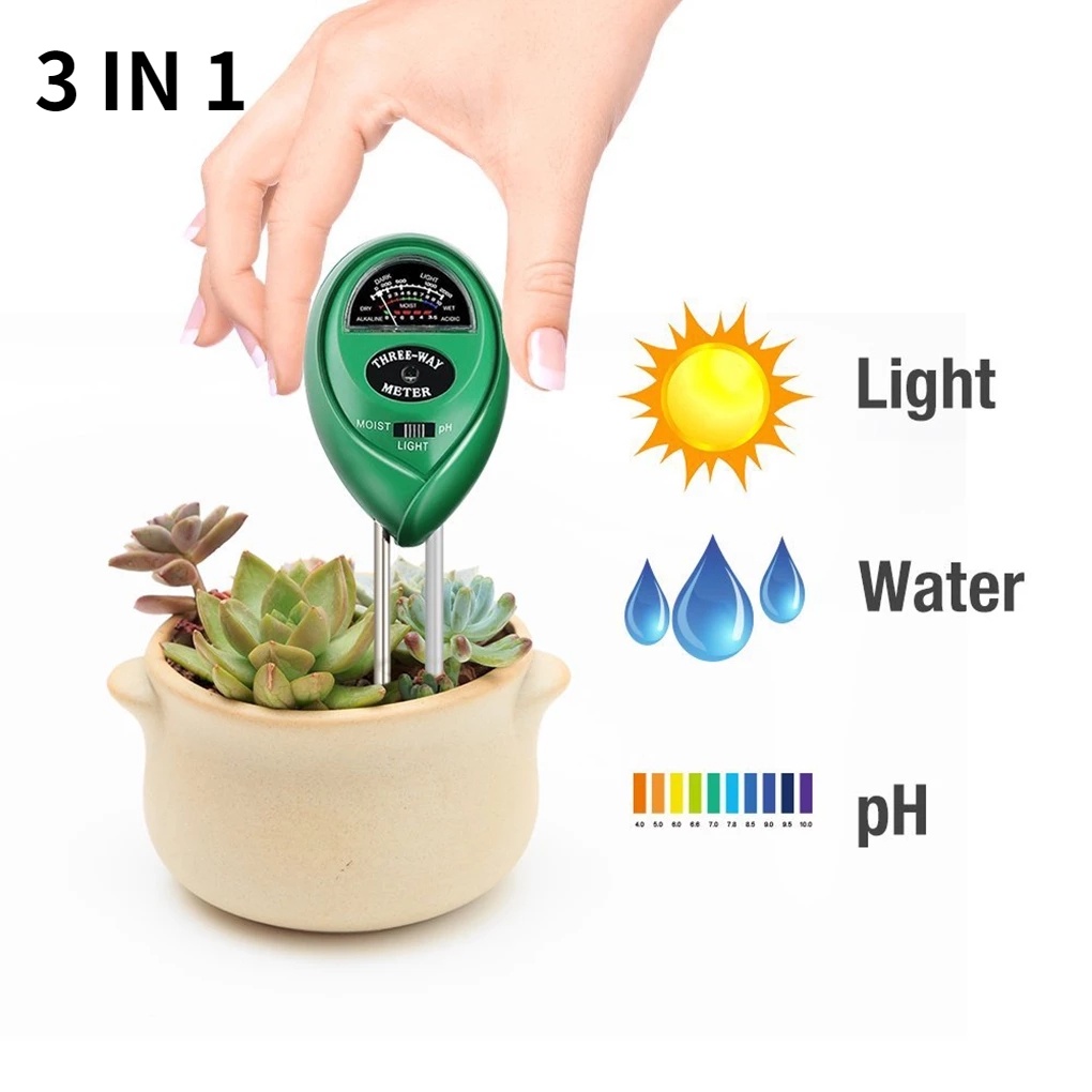 COD 3/4 IN 1 Soil Analyzer Tanah Tester Meter Moisture Meter PH Meter Sunlight Meter Suhu Alat Ukur