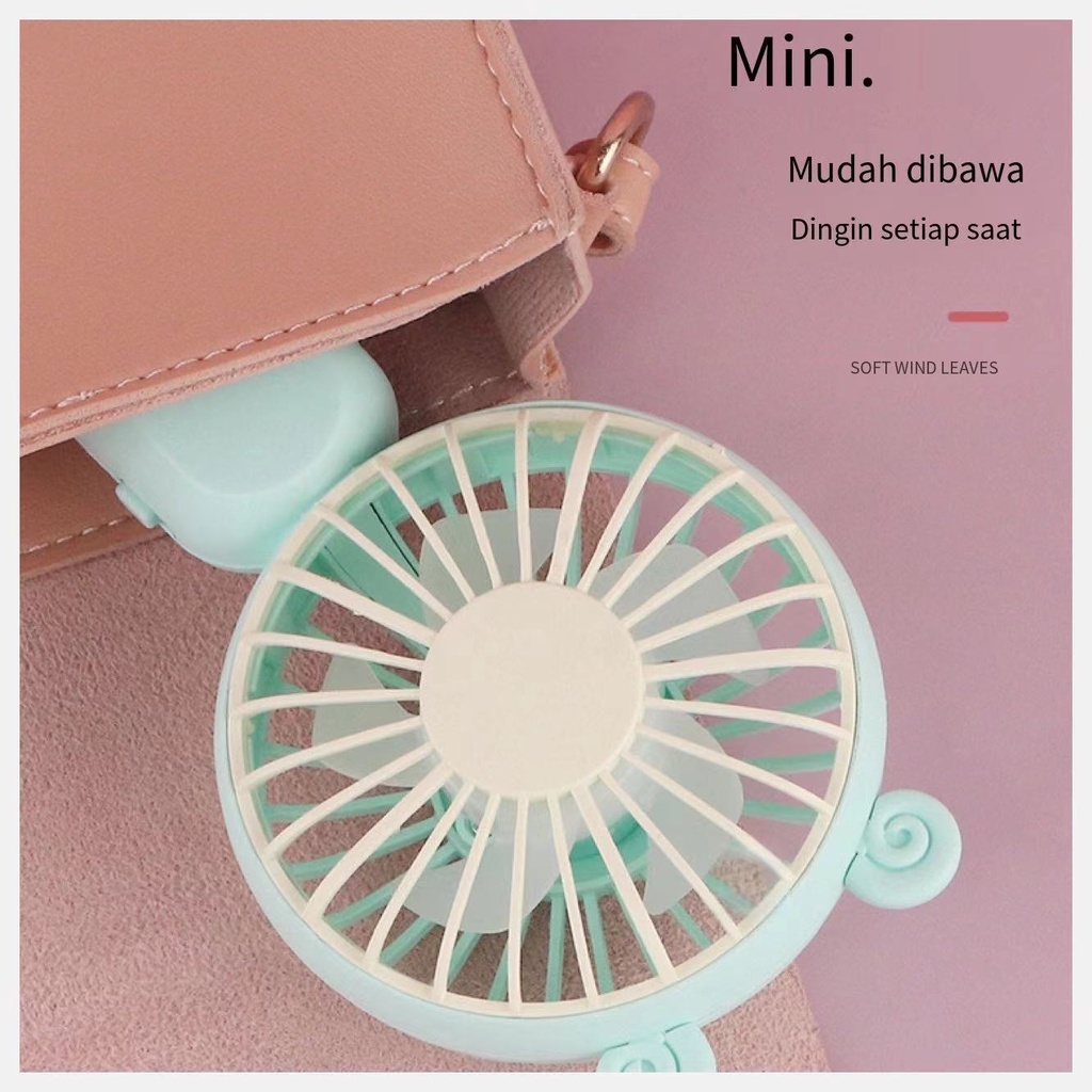 Kipas Genggam Kartun Mini / Kipas Portabel Lucu / Kipas Desktop Mini