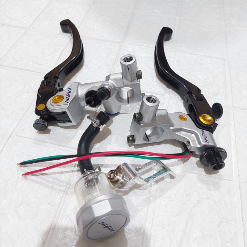 MASTER REM NISSIN ASSY KABEL SWITCH DUDUKAN SPION UNIVERSAL BEAT VARIO SCOOPY TIGER MIO FINO XEON AEROX VIXION NINJA SATRIA FU SONIC GL MEGA PRO DLL