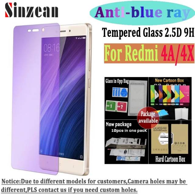 Tempered Glass Blue Ray Redmi Note 4X/TG Anti Gores Biru Radiasi Xiaomi Redmi Note 4X 4 X PREMIUM