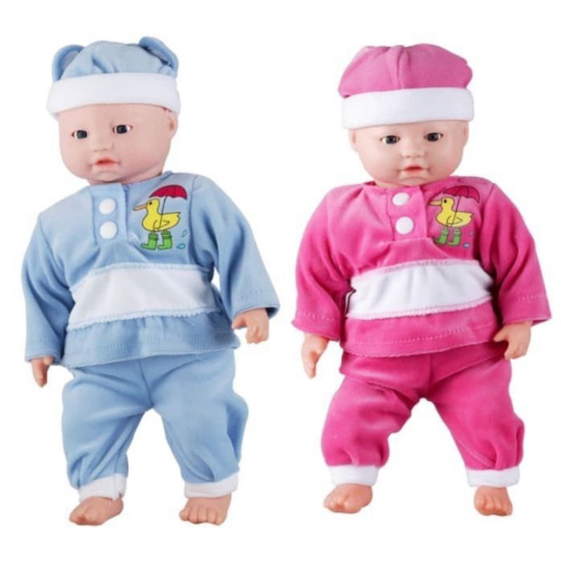 mainan anak perempuan boneka bayi bisa nangis lucu