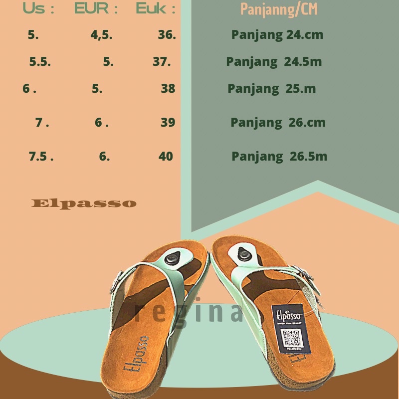 sandal kulit asli wanita Elpasso original brand New sandal mode terbaru