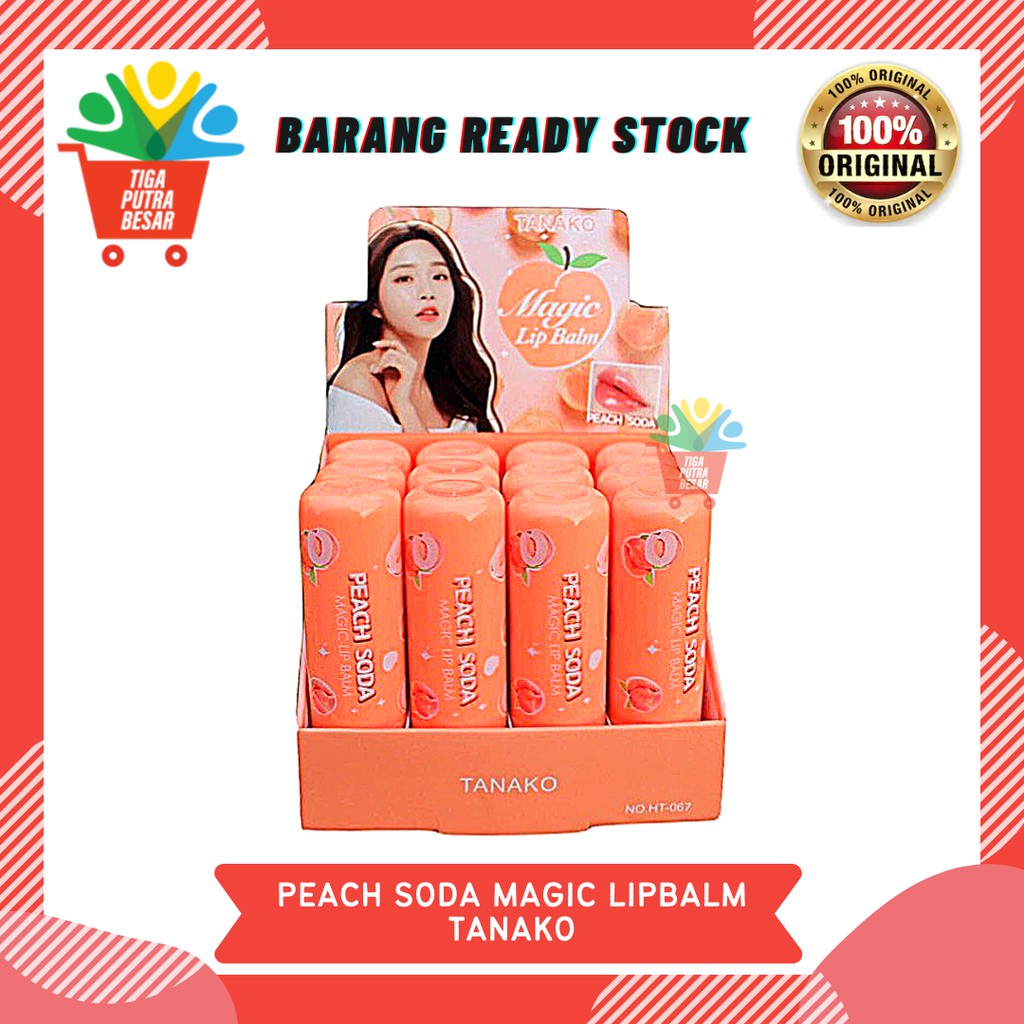 TANAKO PEACH SODA MAGIC LIP BALM ORIGINAL THAILAND