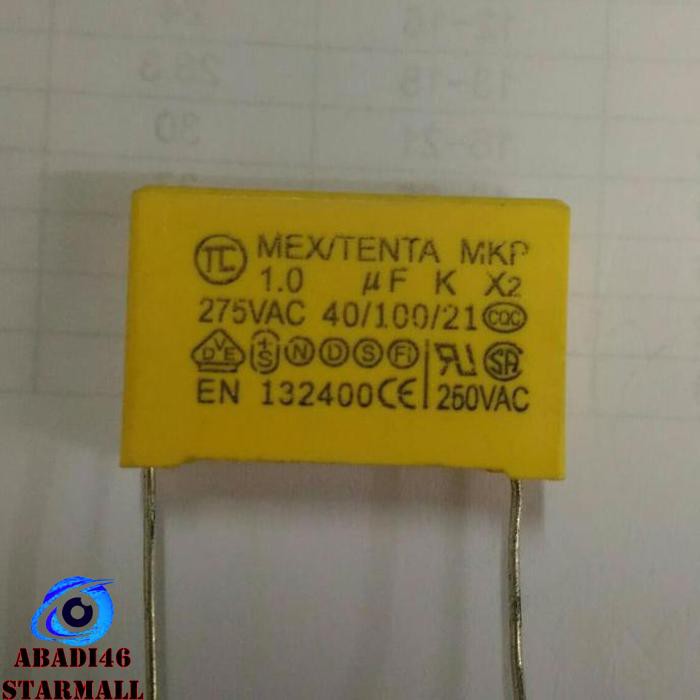 Capasitor 1Uf 275Vac X2 Mkt Marcojiw99 Dijamin