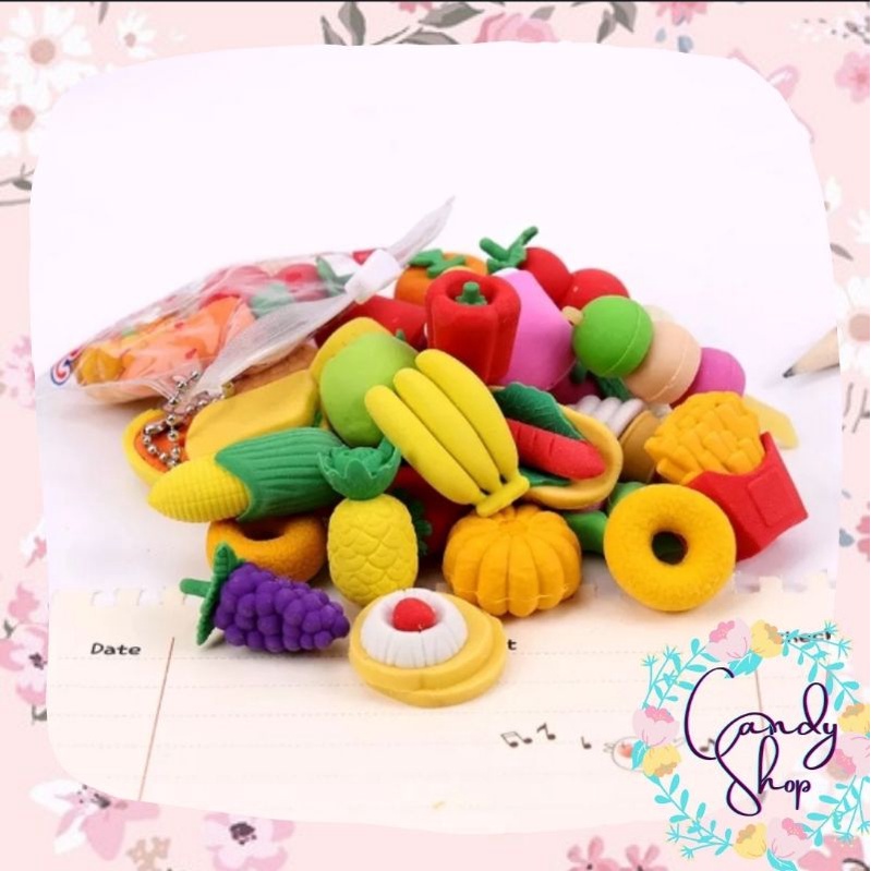 

[COD] Penghapus Mini Karakter Lucu / Penghapus Kecil Karakter Boneka Buah Lucu