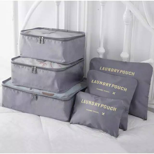 Tas Travel isi 6 adalah Tas Travel Organizer 6 in 1 tascp