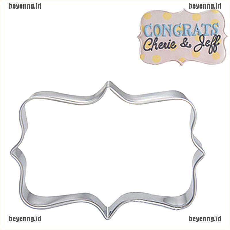 Bey 4pcs / Set Cetakan Pemotong Biskuit / Cookies / Sugarcraft Bentuk Frame Foto 3d Untuk Dapur