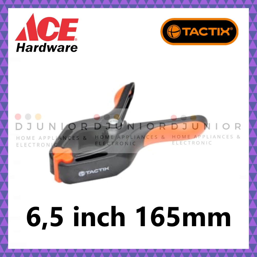 ACE TACTIX - SPRING CLAMP NYLON 6,5 INCH 165 mm / PENJEPIT KLEM KAYU 6.5 165mm