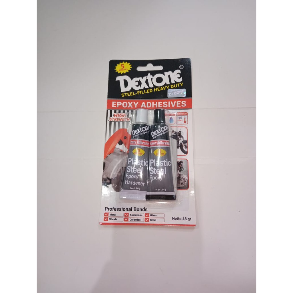 

Lem Dextone Plastic Steel Epoxy / Lem Besi 5 menit