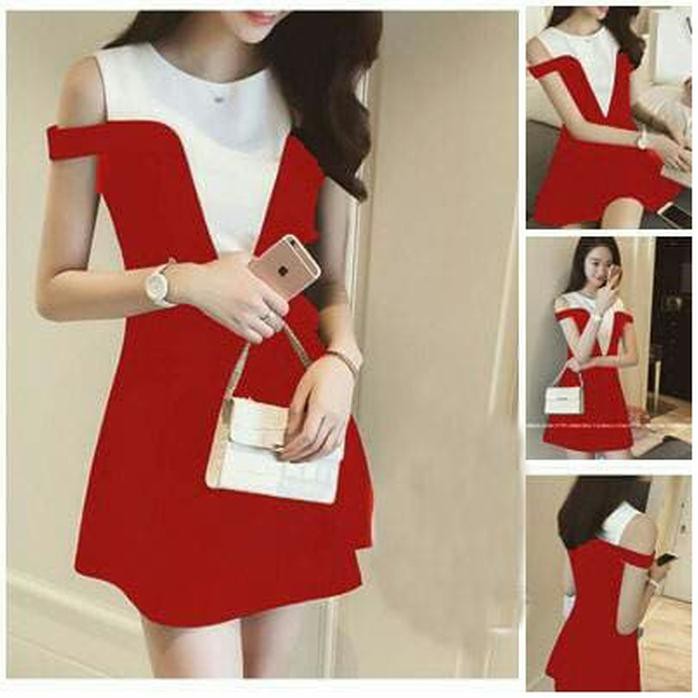 Promo Baju Dress Wanita Midi Dress Sabrina Ayumi Lexoir Tali