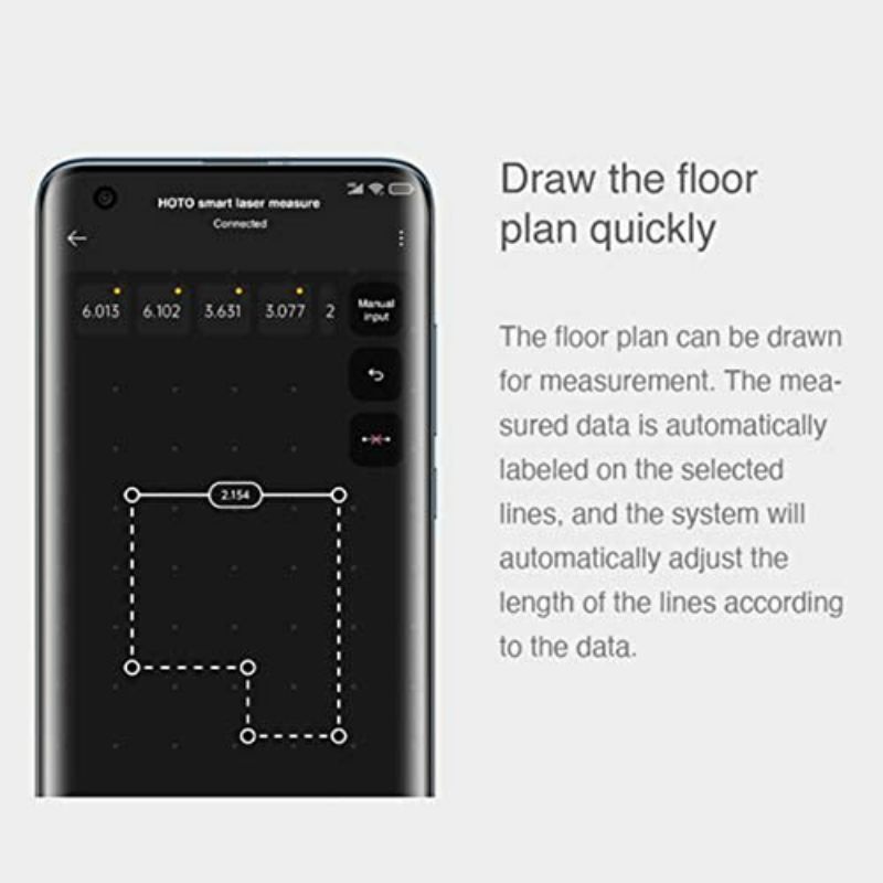 Meteran Laser Mijia Smart Laser RangeFinder App Control