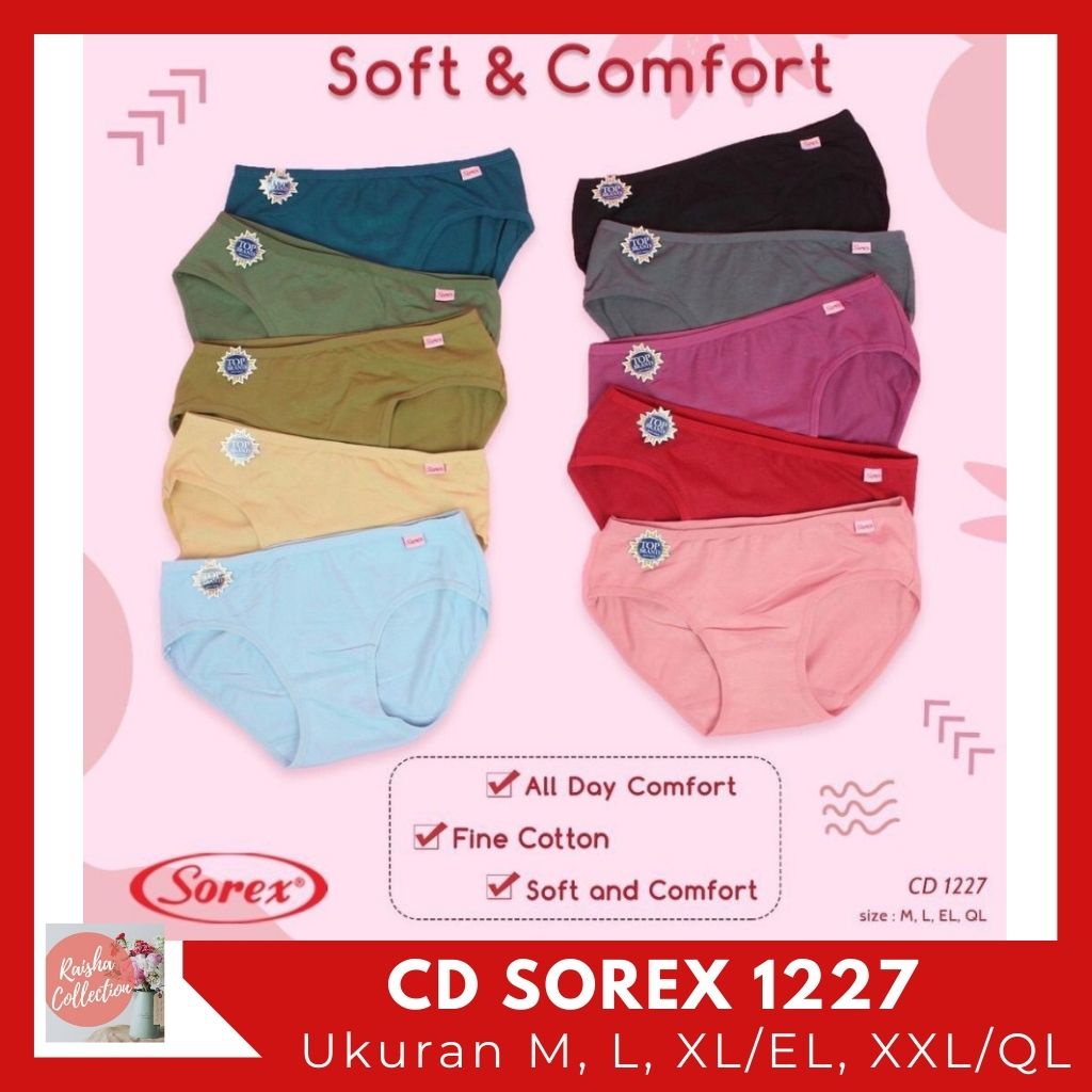 RC  SOREX Cd / Celana Dalam / Underware Wanita 1227 Cutting Basic Mini Bahan Katun