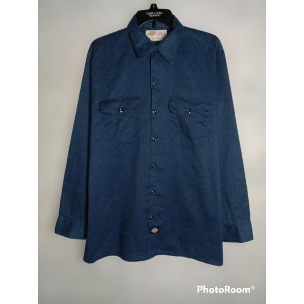 KEMEJA DICKIES NAVY ORIGINAL SECOND
