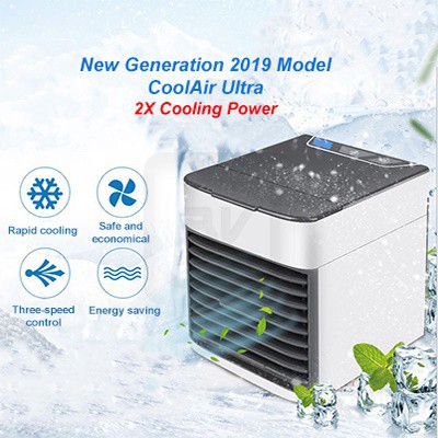 AC Mini Portable USB Arctic Air Ultra 2X Cooling Power - AC Mini