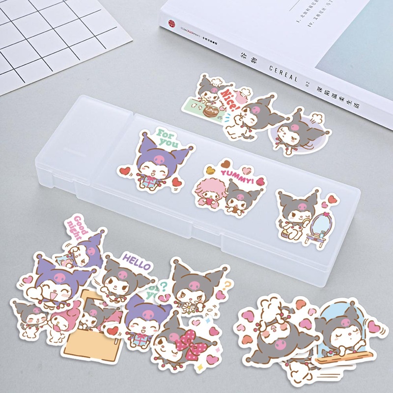 40 Clow m stiker lucu kartun anime Jurnal bahan tas ponsel case seri garam tangan Buku stiker kecil