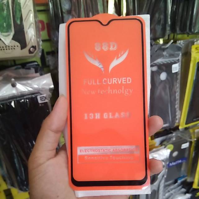 PROMO TEMPERED GLASS XIAOMI REDMI NOTE 8  FULL COVER 5D 9D 11D 29D HITAM