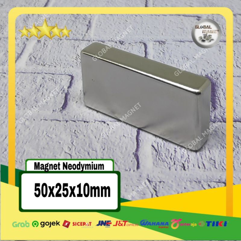 MAGNET NEODYMIUM/ MAGNET PERSEGI 50X25X10mm