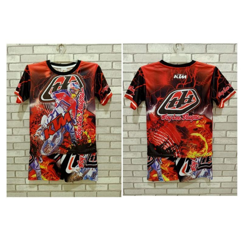 Setelan anak motor cross / motor balap motocross printing