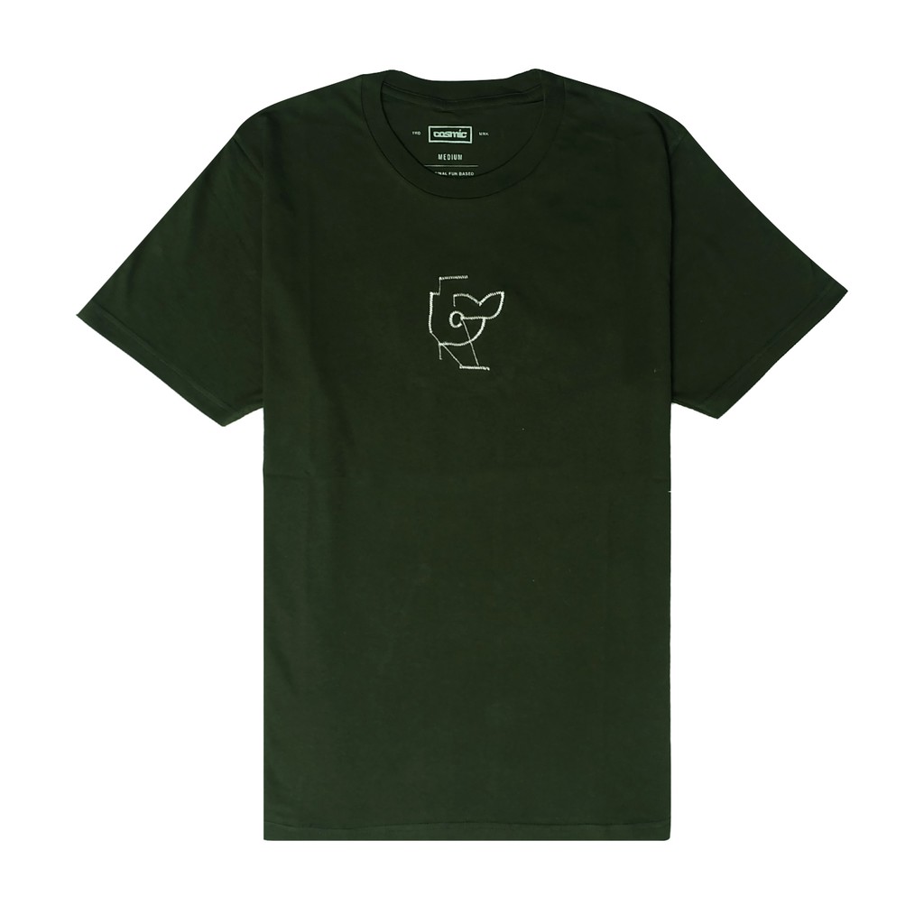

Cosmic Tees Line Stitch Green