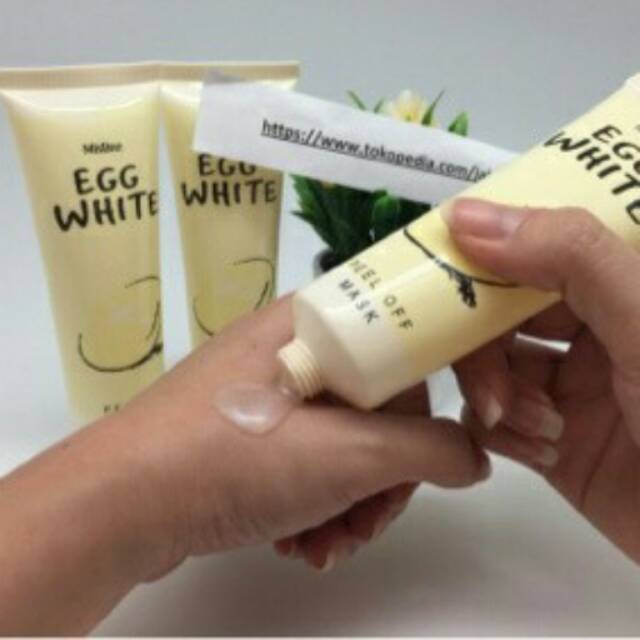 Egg white peel off mask