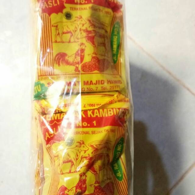 

Bumbu sate/rendang/cubadak (sachet dalam 1pak besar)
