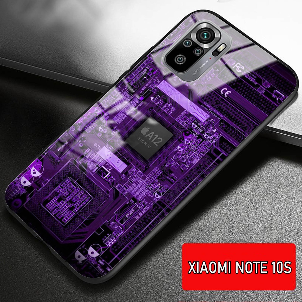 Softcase Glass Kaca XIAOMI REDMI NOTE 10 S - Casing HP XIAOMI REDMI NOTE 10 S [ S30].