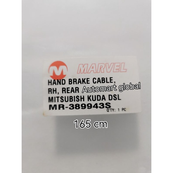 hand brake kabel rem tangan belakang kuda diesel merk marvel