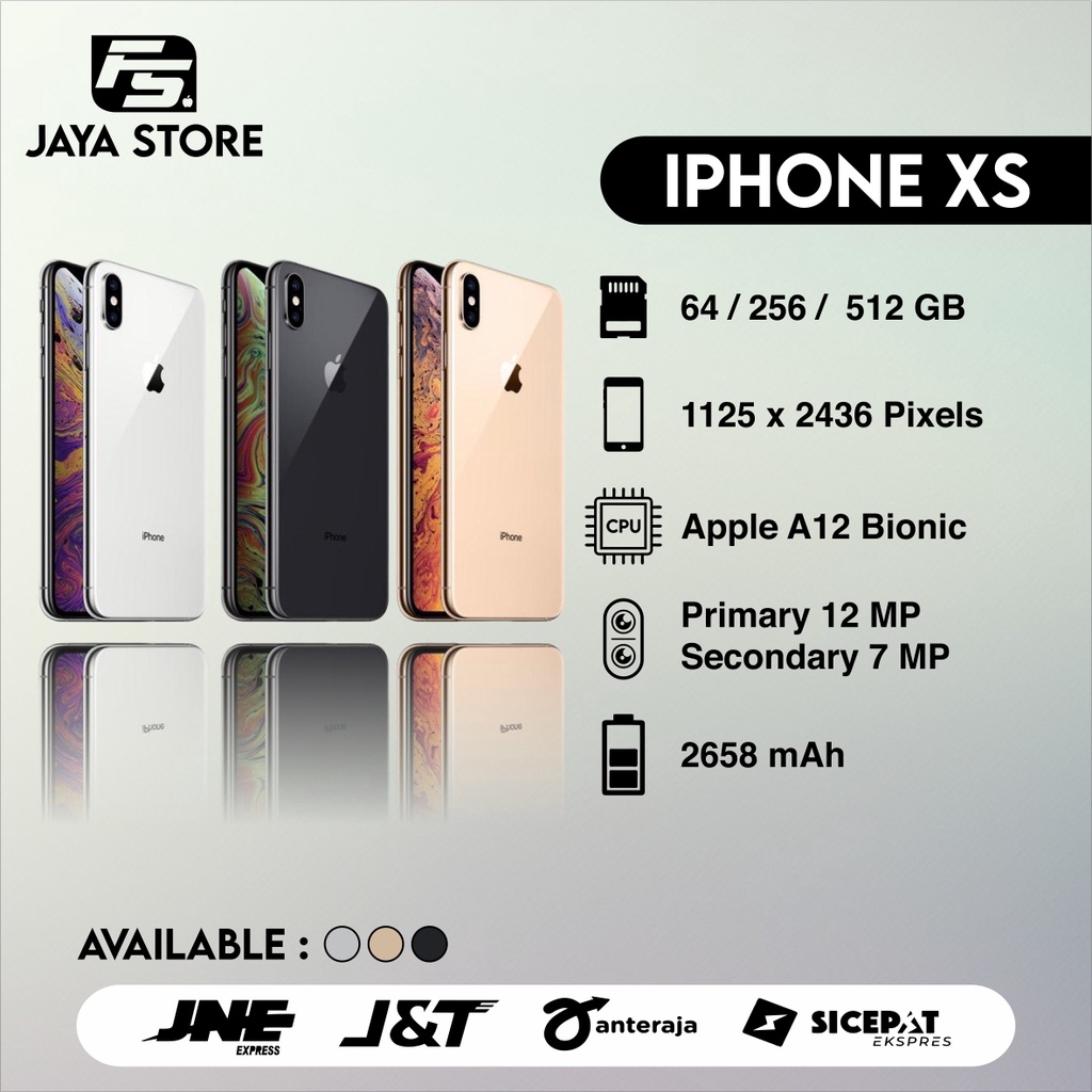 Iphone XS 64 / 256 / 512 GB Fullset Second Original Good Condition 100 % Mulus Ex Inter Termurah Dan