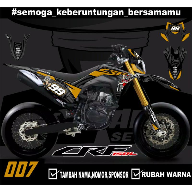 Sticker setiker stiker decal CRF 150 L barong - Fullbody-Dekal CRF 150 L Trail Supermoto minimalis