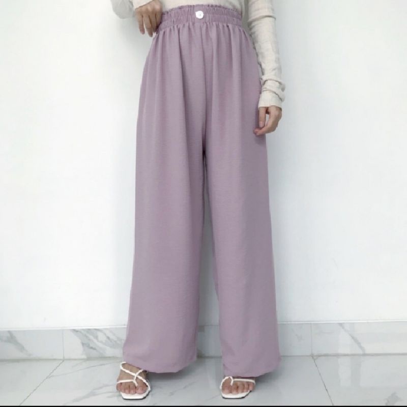 CELANA HW KULOT highwaist PANJANG DGN KANCING DAN PINGGANG TINGGI TERBARU-1