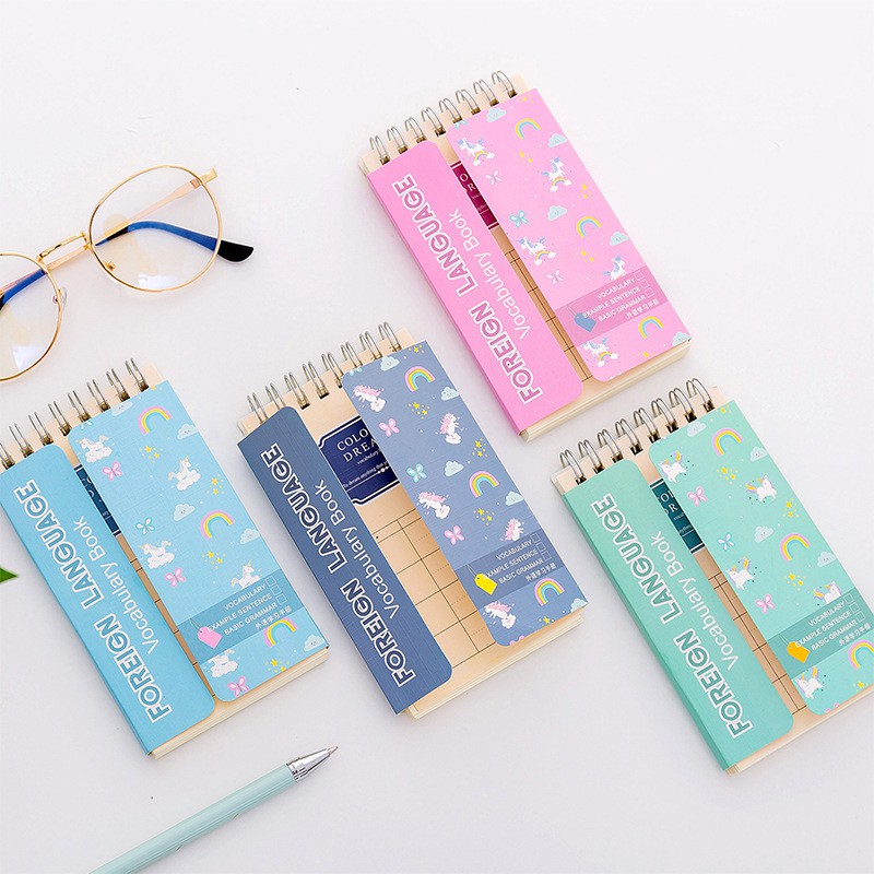 J2 - Buku Tulis Kosa Kata / Vocabulary Book Unicorn Imut