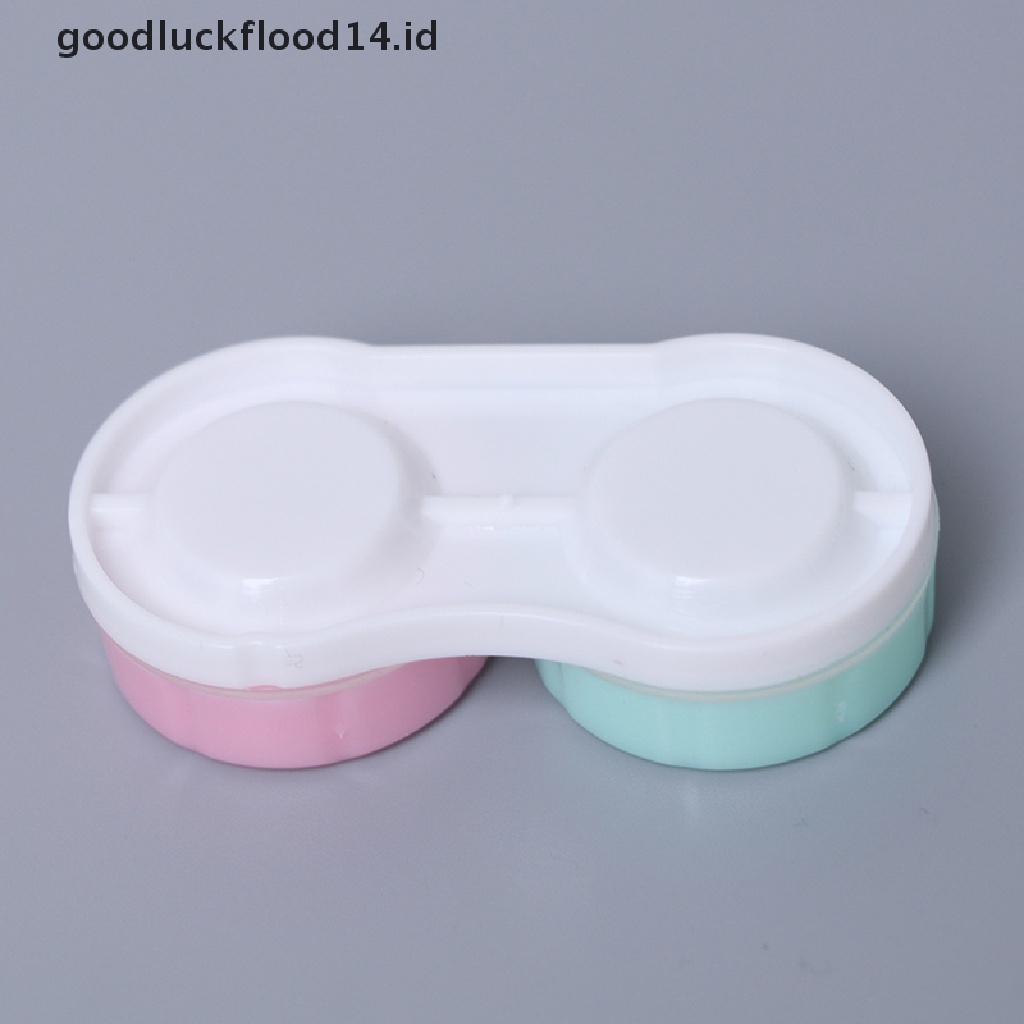 [OOID] 5 Pairs Contact Lens Case Cosmetic contact Storage Box With Bottle And Tweezers ID