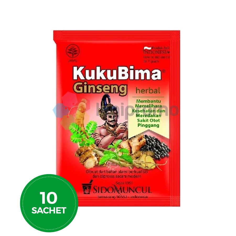 

Sido Muncul Jamu Kuku Bima Ginseng 10 Sachet Obat Sakit Pinggang Memelihara Kesehatan Tubuh Alami