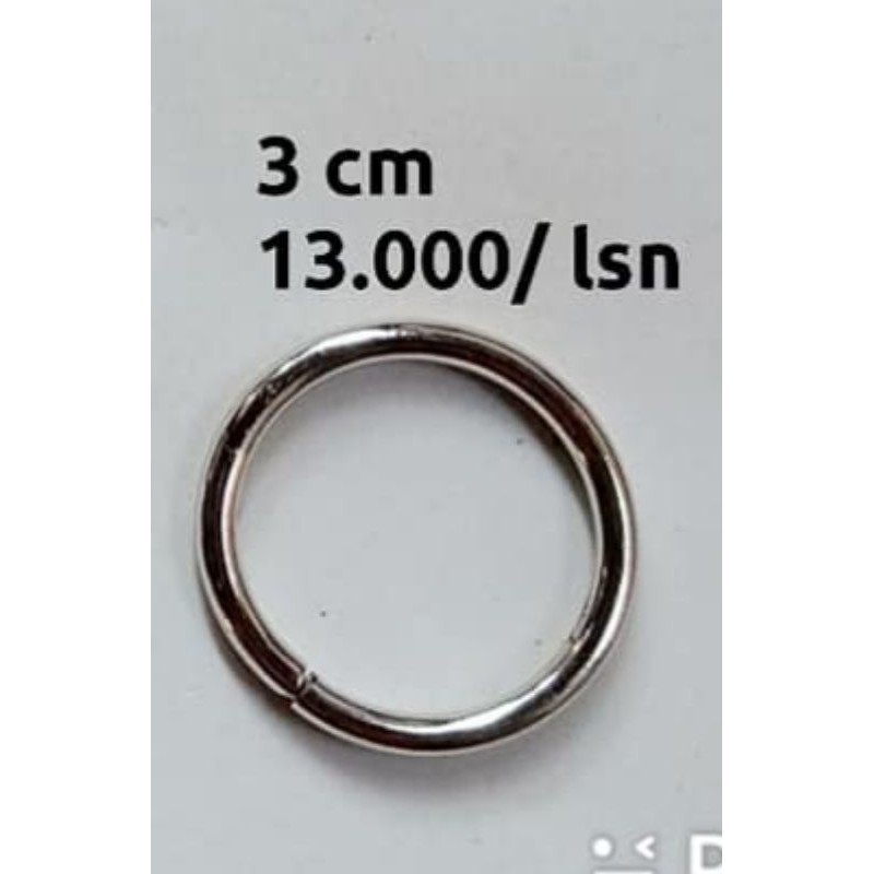 Ring O 3 cm nikel