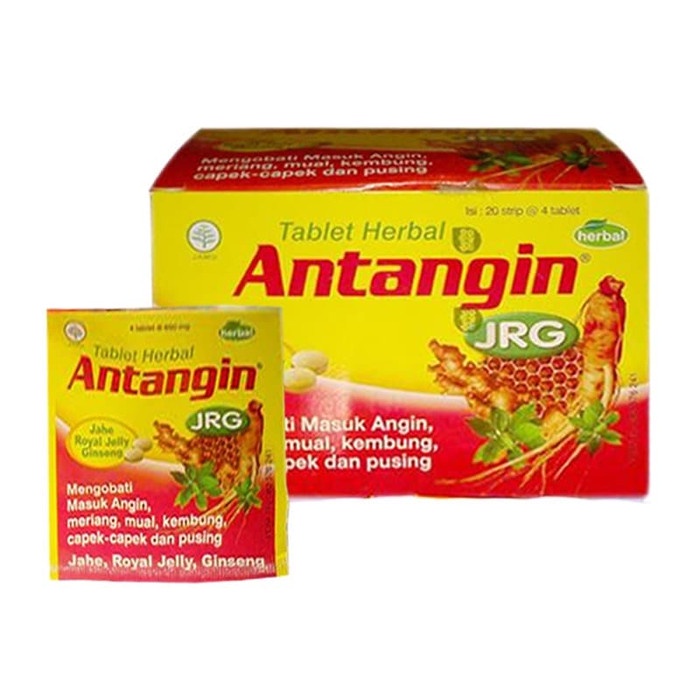 Bisa COD Antangin JRG Tablet Herbal 1 Box Isi 20 Strip (4 Tablet) - Atasi Masuk Angin - Antangin Tablet JRG -