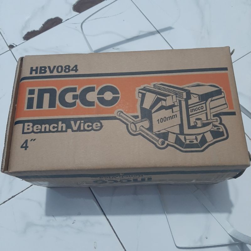 Catok Paron Ragum Tanggem Meja Putar 4 Inch Ingco HBV084