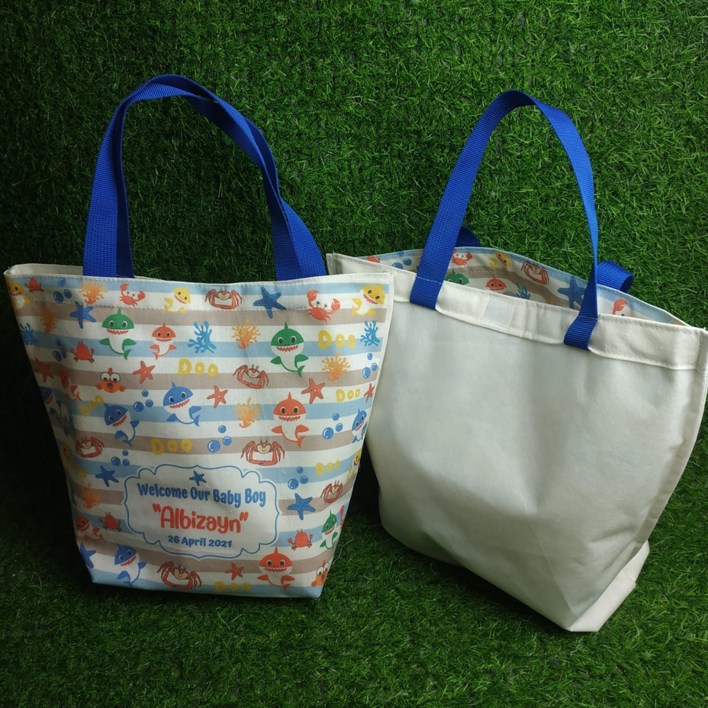 totebag / goodie bag ulang tahun anak / tas ualng tahun anak / uk 26x7x20