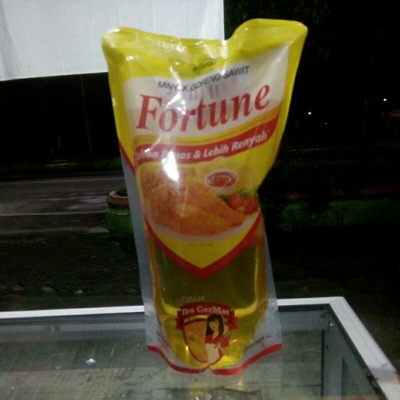 

Minyak goreng refill fortune 1 liter