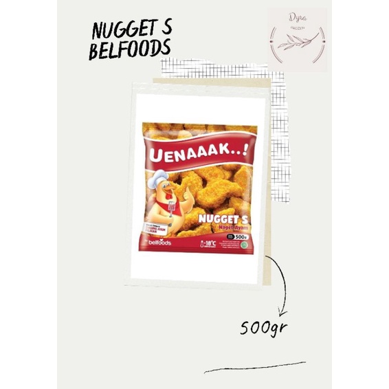 

Nugget Belfoods Stick Kemasan 500gram By DyraFrozenfood