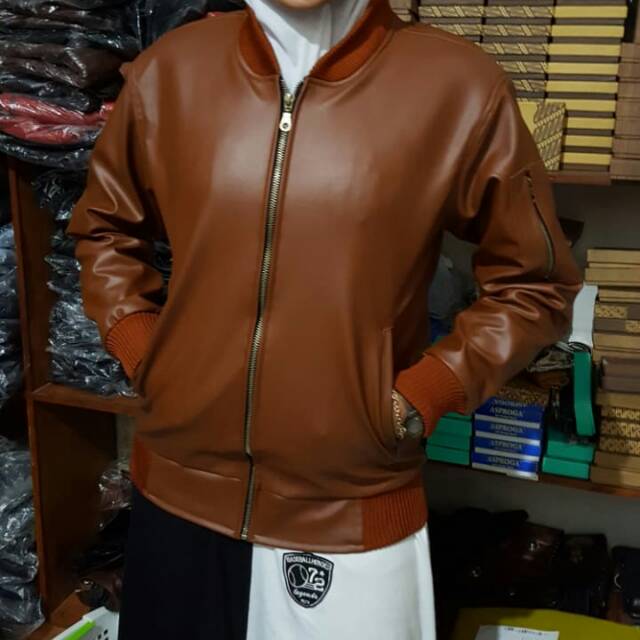 Jaket kulit bomber wanita jaket cewek motor/jaket kulit motor/jaket bomber wanita