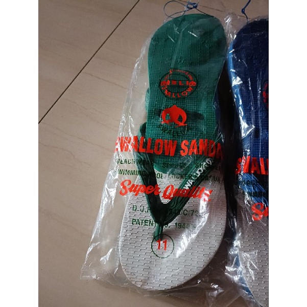 SANDAL SWALLOW BESAR 10,10½.SEPACK 6 PASANG