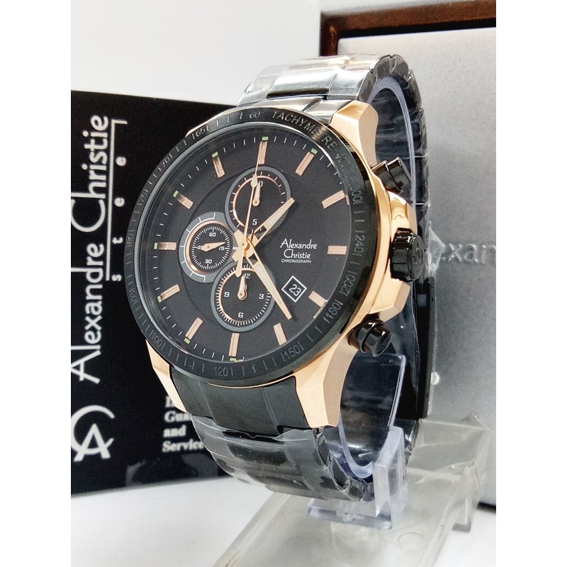 Jam Tangan Pria Alexandre Christie AC 6352 MC BLRG Original Stainles