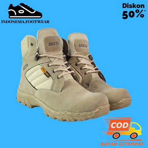 Sepatu Tactical Cordura Gurun 6 inci Safety Boots Pria Hiking Militer Outdoor