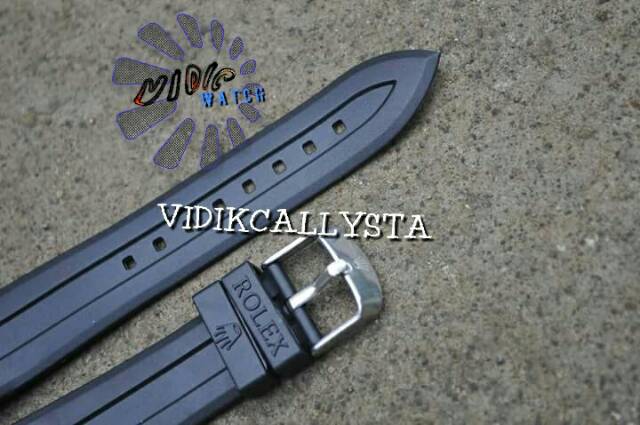 STRAP ROLEX 20 / TALI JAM ROLEX 20MM UNIVERSAL RUBBER SILICONE LIMITED EDITION