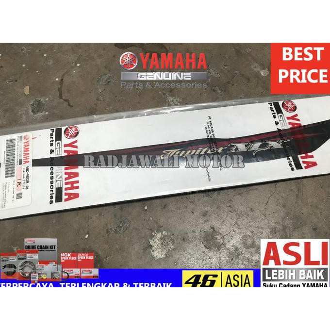 Stiker List Tameng New Jupiter Mx 135 2010 Merah Asli Original Yamaha