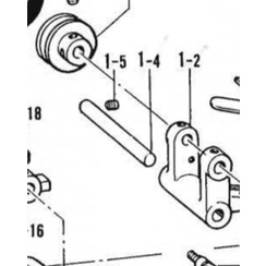 152934001 Bobbin Winder Lever Shaft Mesin Jahit Bartek Bartack Bartak Brother B430 152934-001