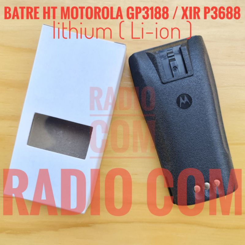 BATRE HT MOTOROLA GP 3188 LITHIUM  / BATTERY LITIUM MOTOROLA GP 3188 XIR P3688 MURAH BATRE HT GP3188 LITHIUM NNTN4497CR