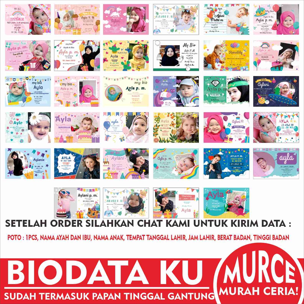 Biodata Bayi- Biodata Baby - Biodata Anak