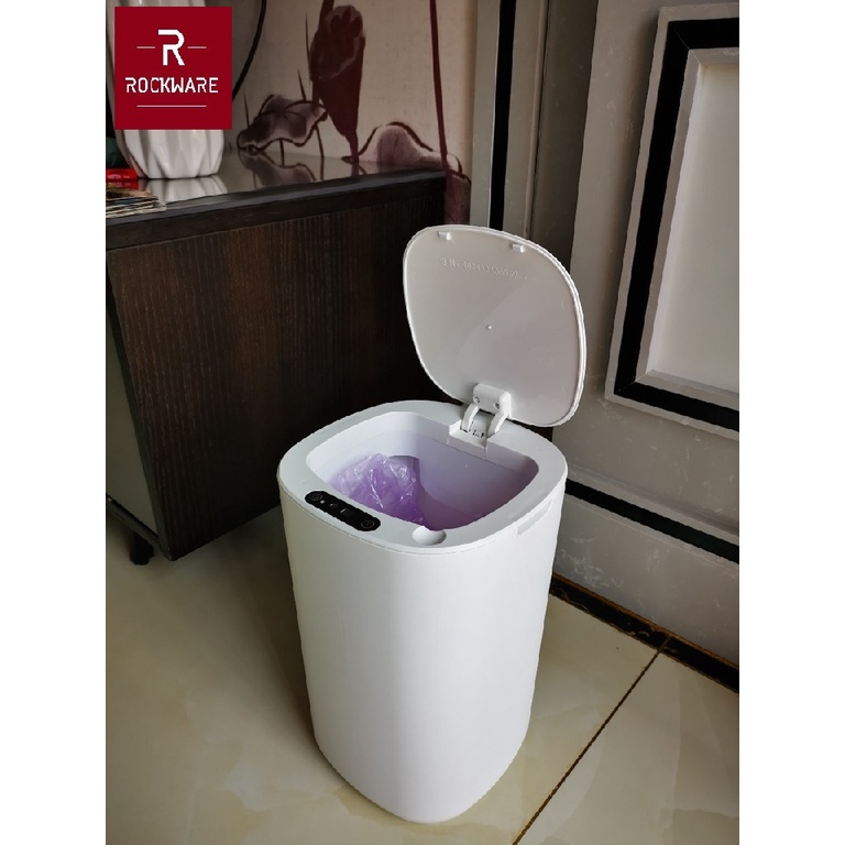 ROCKWARE RW-SGB01 Tempat Tong Sampah Sensor Otomatis dan Tombol - 12L