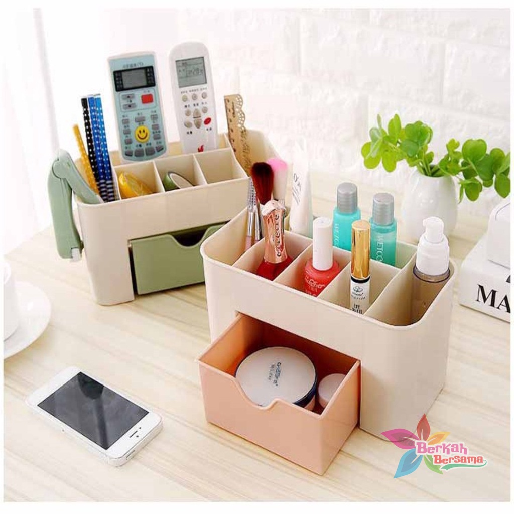 RT37 rak laci susun lemari penyimpanan plastik alat tulis kosmetik serbaguna multifungsi BB6043